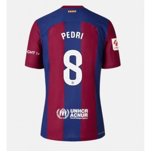 Barcelona Pedri Gonzalez #8 Replika Hjemmebanetrøje Dame 2023-24 Kortærmet